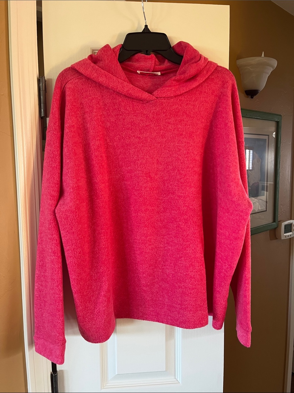 Zenana Outfitters Hot Pink Cowl-Neck Sweater